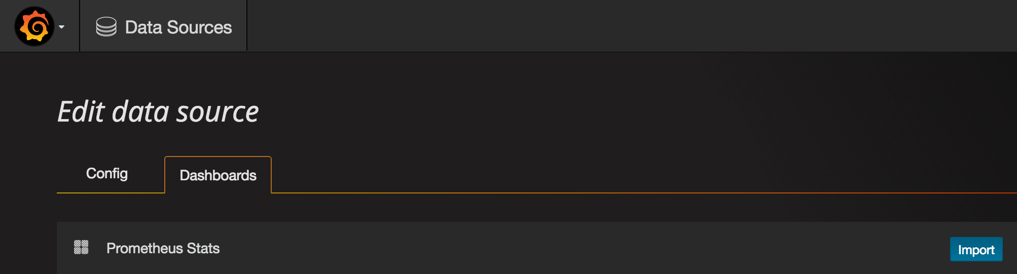 Grafana Datasource Dashboard
